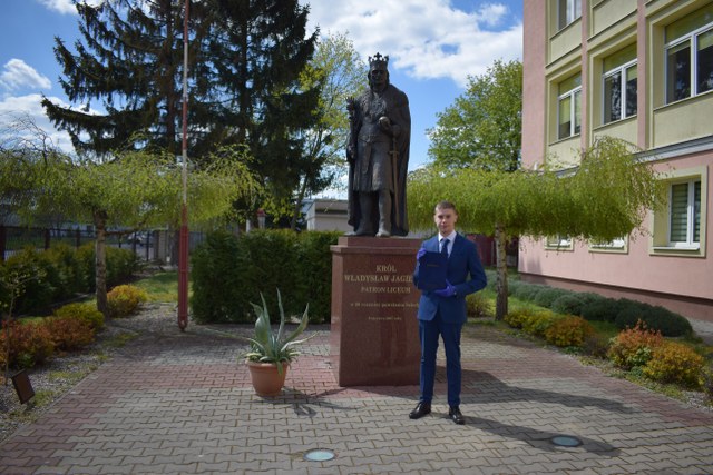 Dominik Pitucha - Laureatem Nagrody im. Jana i Heleny Stefańczyków - Steftleben w roku szkolnym 2019/2020 