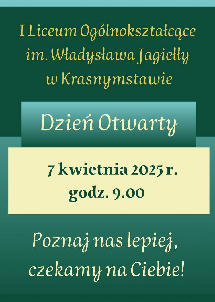 Zapraszamy do Jagiełły!