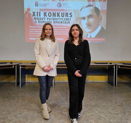 Finalistka Ogólnopolskiego Konkursu Wiedzy Patriotycznej o Romanie Dmowskim