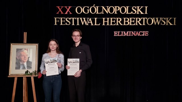 Finaliści XX Ogólnopolskiego Festiwalu Herbertowskiego