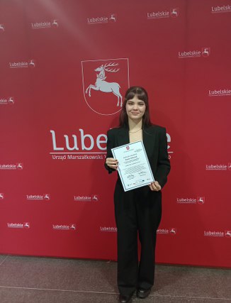 Kinga Miszczak stypendystką Marszałka Województwa Lubelskiego!