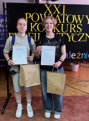 MARTYNA MAZURKIEWICZ ZWYCIĘŻCZYNIĄ XXI POWIATOWEGO KONKURSU PROFILAKTYCZNEGO