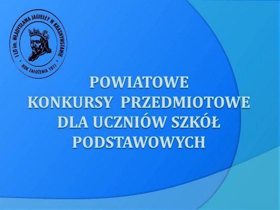 Powiatowe konkursy dla szkół podstawowych już za nami!
