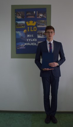 Tomasz Marek - Laureatem Nagrody im. Jana i Heleny Stefańczyków - Steftleben w roku szkolnym 2020/2021 