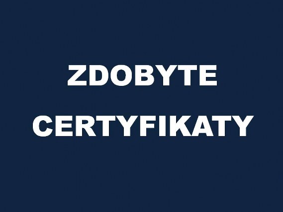 Certyfikaty dla Jagiellończyków!