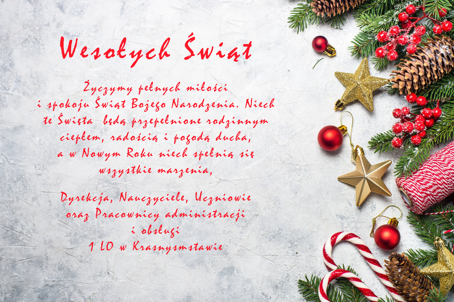 Życzenia świąteczne