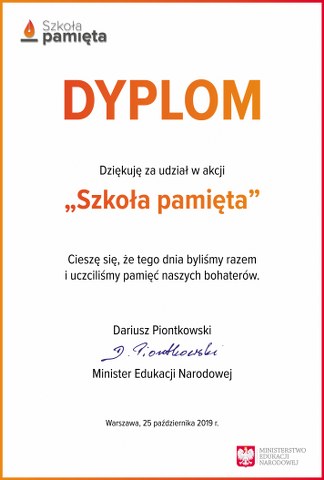 Szkoła pamięta! – podsumowanie.
