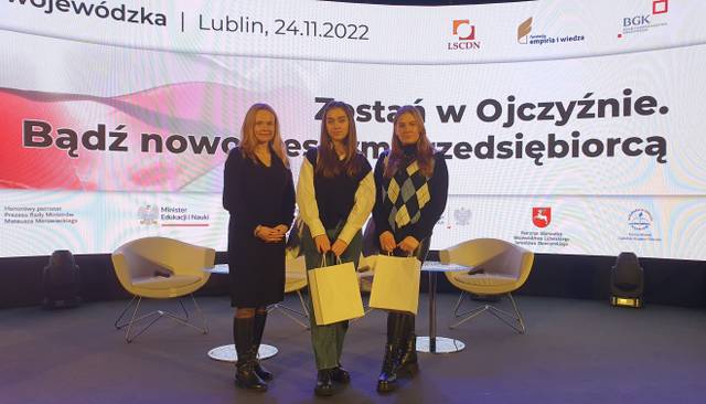 „Zostań w Ojczyźnie. Bądź nowoczesnym przedsiębiorcą” – wojewódzka konferencja i wygrana w konkursie przedsiębiorczości!