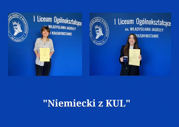Sukcesy naszych uczennic w konkursie "Niemiecki z KUL"