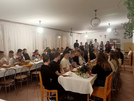 Uroczysta kolacja wigilijna w Internacie